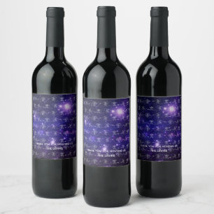 Etiqueta Para Botella De Vino Astronauta