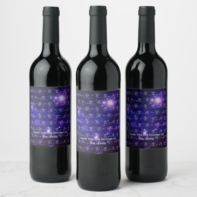 Etiqueta Para Botella De Vino Astronauta (Botellas)
