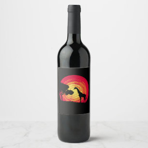Etiqueta Para Botella De Vino Atardecer africano