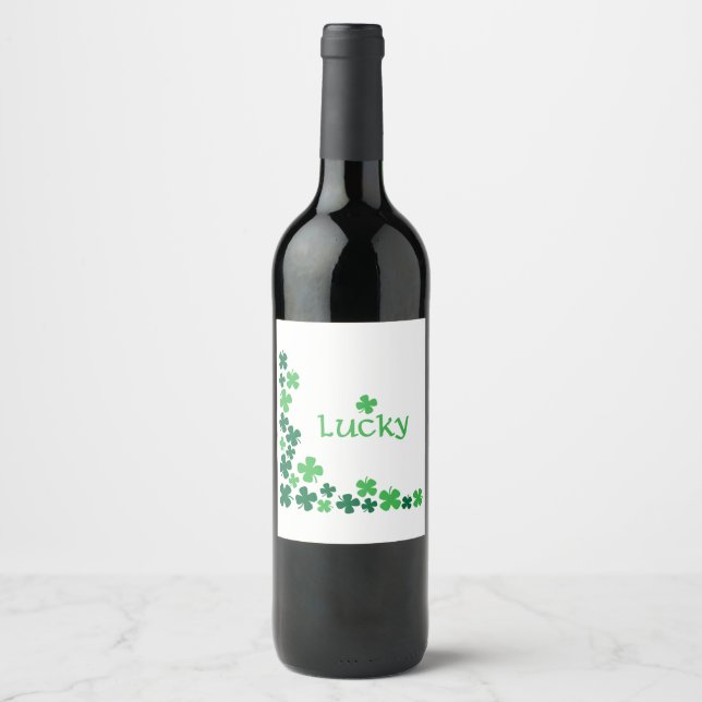 Etiqueta Para Botella De Vino Atraviesas de Lucky (Anverso)