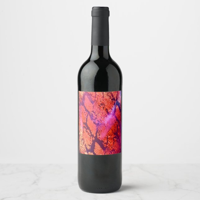 Etiqueta Para Botella De Vino Aurora-Inspired Luxury Art (Anverso)