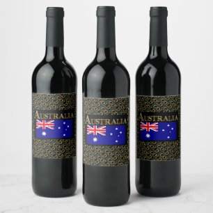 ETIQUETA PARA BOTELLA DE VINO AUSTRALIA