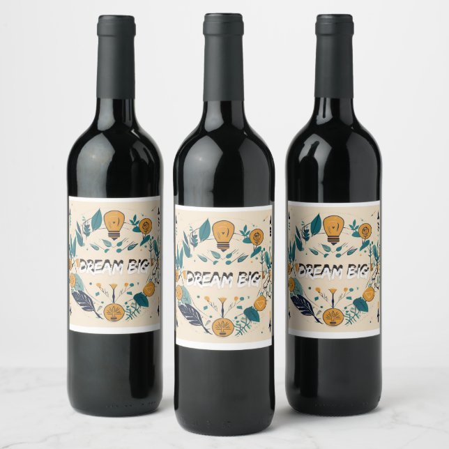 Etiqueta Para Botella De Vino Autoamor y empoderamiento (Botellas)