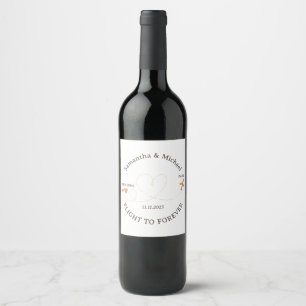 Etiqueta Para Botella De Vino Avión de vuelo Viajero Viajando Boda