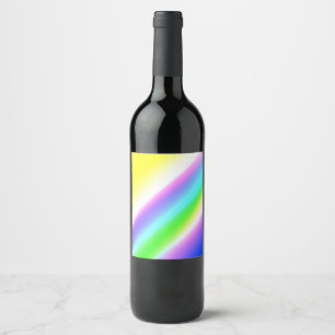 Etiqueta Para Botella De Vino Azul arcoiris de textura abstracta patrón arte t