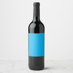 Etiqueta Para Botella De Vino Azul cielo #00B0EF, azul bola