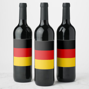 Etiqueta Para Botella De Vino Bandera de Alemania