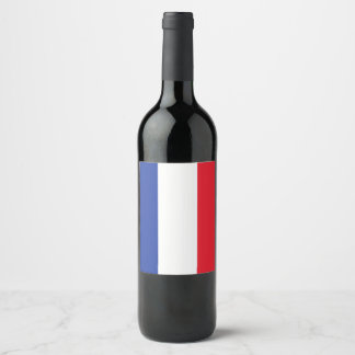 Etiqueta Para Botella De Vino Bandera de Francia
