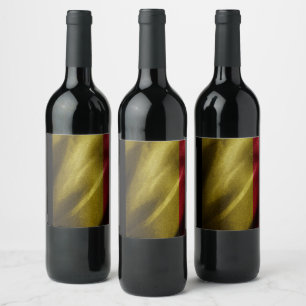 Etiqueta Para Botella De Vino Bandera de seda de Bélgica