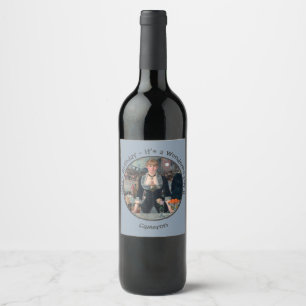 Etiqueta Para Botella De Vino Bar Manet en la colección de Fiestas Folies-Bergèr
