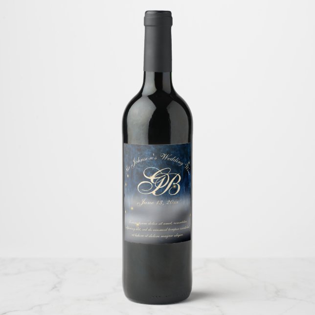 Etiqueta Para Botella De Vino Bayou Bliss (Anverso)