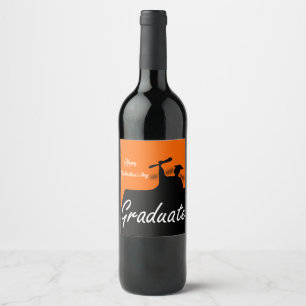 Etiqueta Para Botella De Vino Beatiful Happy Graduals Day