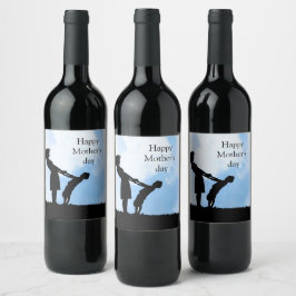 Etiqueta Para Botella De Vino Beatiful Mother's Day