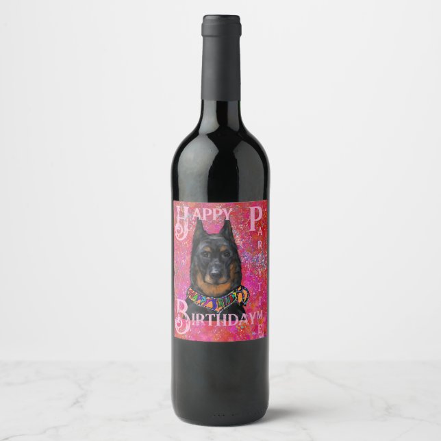 Etiqueta Para Botella De Vino Beauceron                       (Anverso)