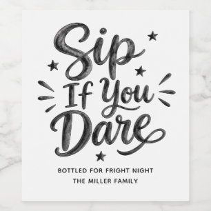 Etiqueta Para Botella De Vino Bebidas Divertidas para una Fiesta de Halloween 'S