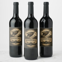 Etiqueta Para Botella De Vino Becada