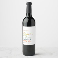 Bells en la etiqueta de vino Personalizado Bobtail