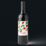 Etiqueta Para Botella De Vino Berry Sweet Raspberry Kids Birthday Fiesta -<br><div class="desc">Añade un toque dulce de berry a tus dulces caseros con este adorable set de bebidas y comida con temática de frambuesa. Perfecto para etiquetar tarros de mermelada, botellas de jugo, productos horneados, favores de fiesta y más. Con frambuesas rosas brillantes y fuentes lúdicas, estas etiquetas de personalizable son excelentes...</div>