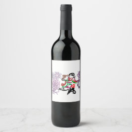 Etiqueta Para Botella De Vino Beso de vacaciones