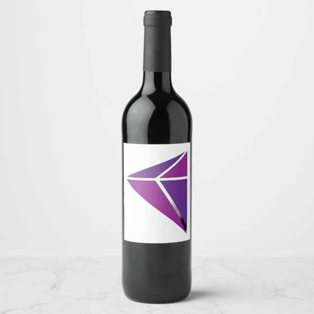 Etiqueta Para Botella De Vino Black Diamond Pro Wrestling  (Anverso)