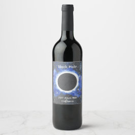 Etiqueta Para Botella De Vino Black Hole Pinot Noir