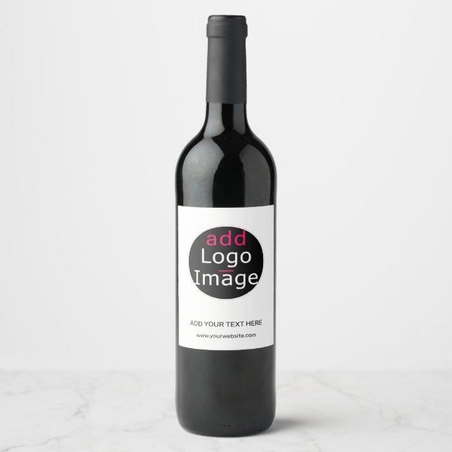 Etiqueta Para Botella De Vino Blanco empresarial personalizable profesional mode (Anverso)
