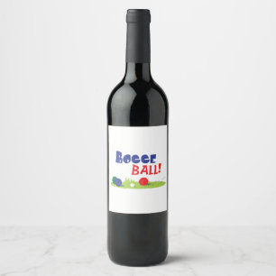 Etiqueta Para Botella De Vino Bocce Ball