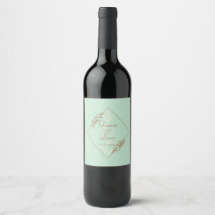 Etiqueta Para Botella De Vino Boda azul claro o etiqueta de vino especial de oca