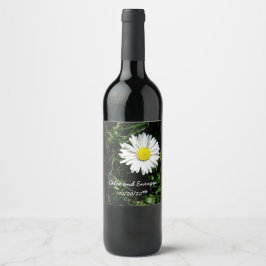 Etiqueta Para Botella De Vino Boda Daisy personalizado