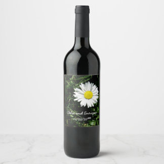 Etiqueta Para Botella De Vino Boda Daisy personalizado