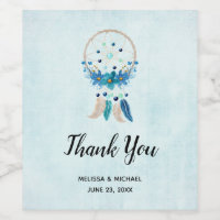 Boda de diseño de Boho estilo Blue Dreamcatcher