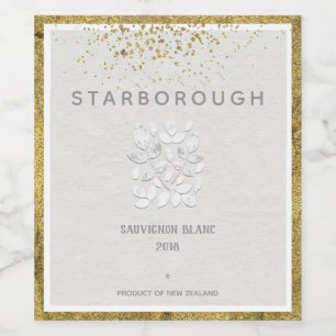 Etiqueta Para Botella De Vino Boda de White Haven