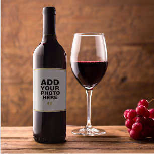 Etiqueta Para Botella De Vino boda fotográfico