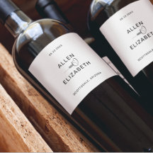 Boda moderno de estilo blanco y negro con brillo W