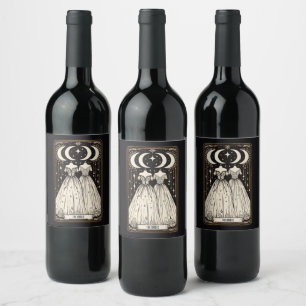 Etiqueta Para Botella De Vino Boda Tarot Brides