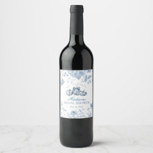 Etiqueta Para Botella De Vino Bomba de toile calabaza francés otoño floral boda 