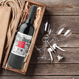 Etiqueta Para Botella De Vino Bonita foto de pareja de compañeros de clase y Fel