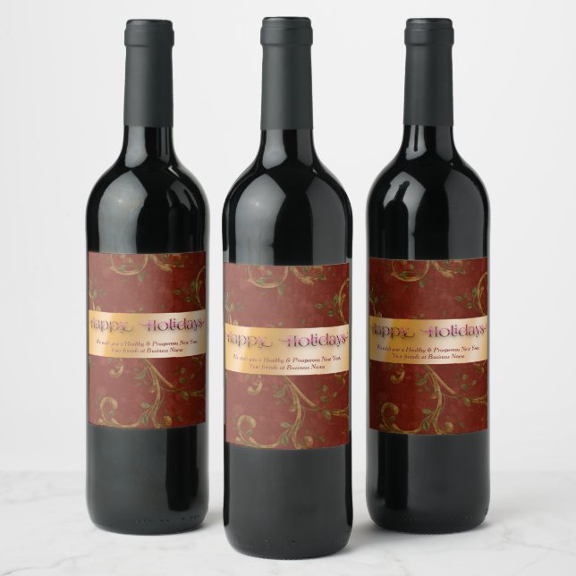 Etiqueta Para Botella De Vino Bonito (Botellas)