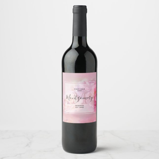 Etiqueta Para Botella De Vino Bonito Cárnicas De Estilo Vino (Anverso)