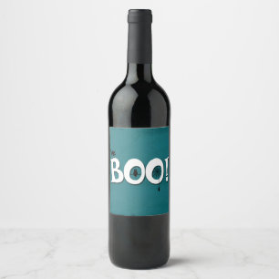 Etiqueta Para Botella De Vino ¡Boo!