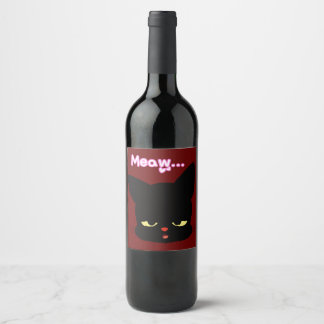 Etiqueta Para Botella De Vino Boots al gato