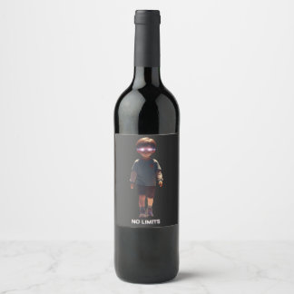 Etiqueta Para Botella De Vino Botella con SIN LÍMITES 