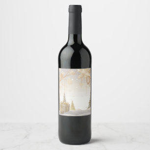 Etiqueta Para Botella De Vino Botella de vino de Año Nuevo