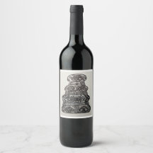 Botella de vino de diseño único