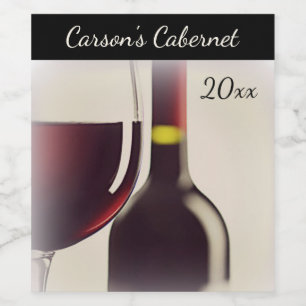 Etiqueta Para Botella De Vino Botella de vino / Etiqueta de vino de vidrio