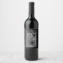 Botella de vino Memento Mori