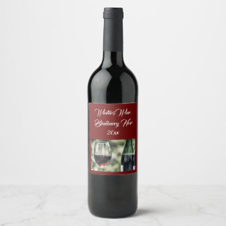 Etiqueta Para Botella De Vino Botellas de vino de Cranberry personalizadas | Fot
