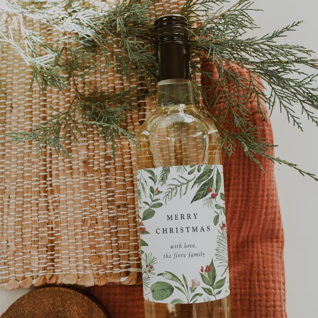 Etiqueta Para Botella De Vino Bountiful | Festividad personalizada (Subido por el creador)