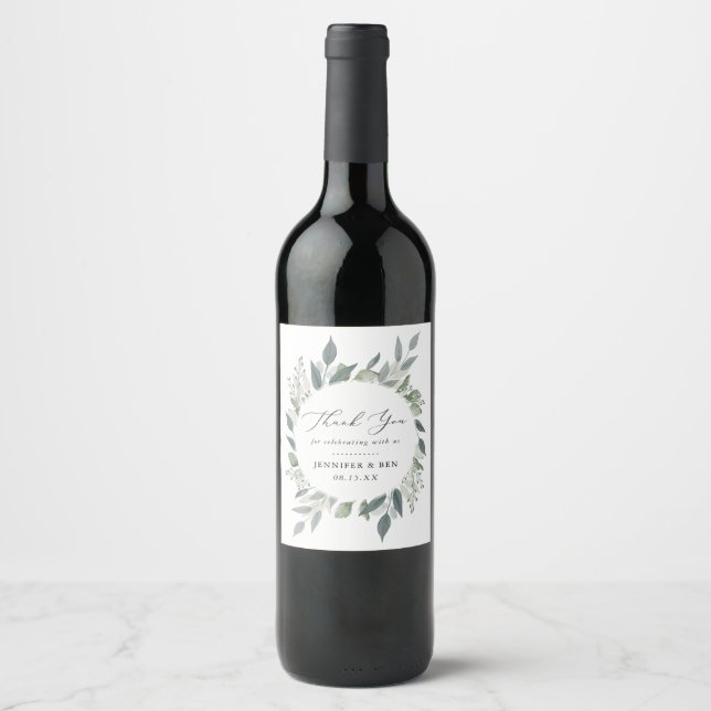 Etiqueta Para Botella De Vino Bouquet de la vegetación (Anverso)