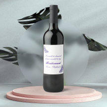 Bridesmaid Request Purple Butfly
